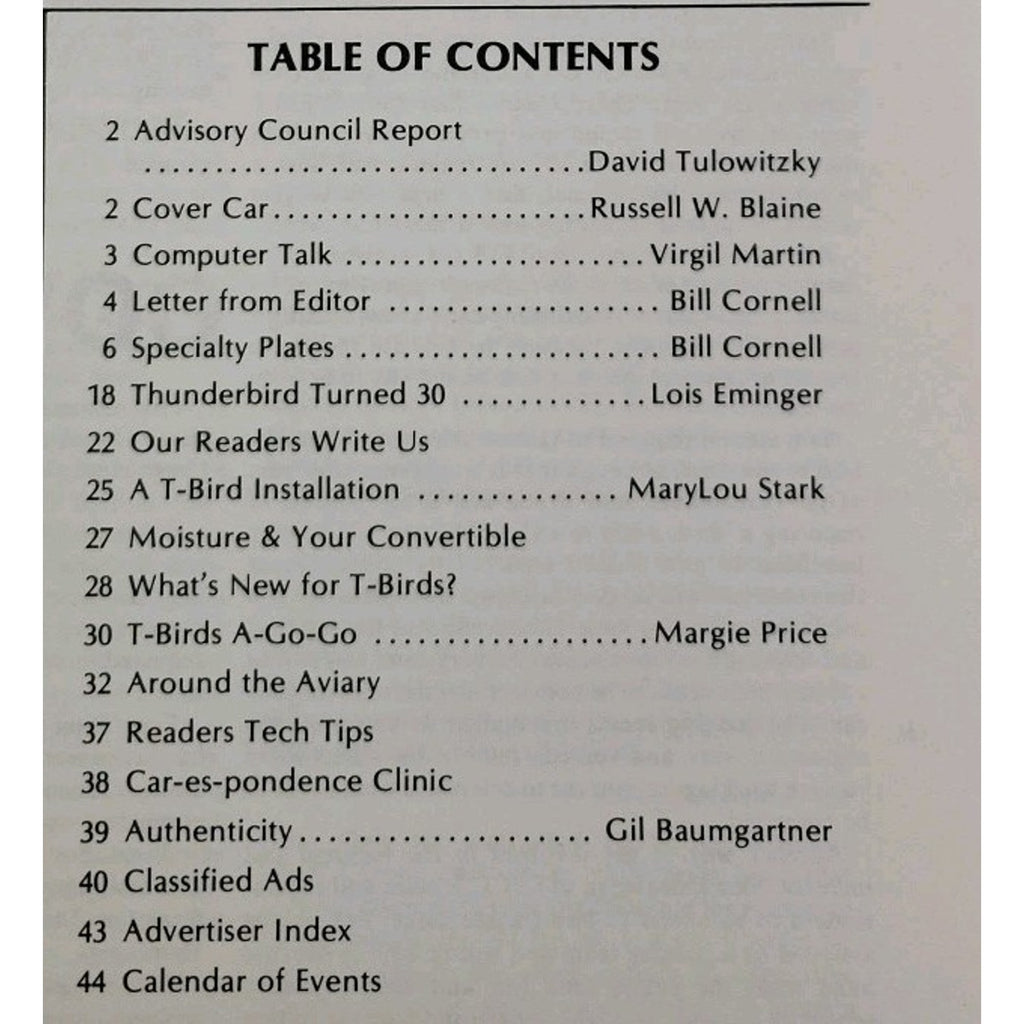 Early Bird Magazine January-February 1985