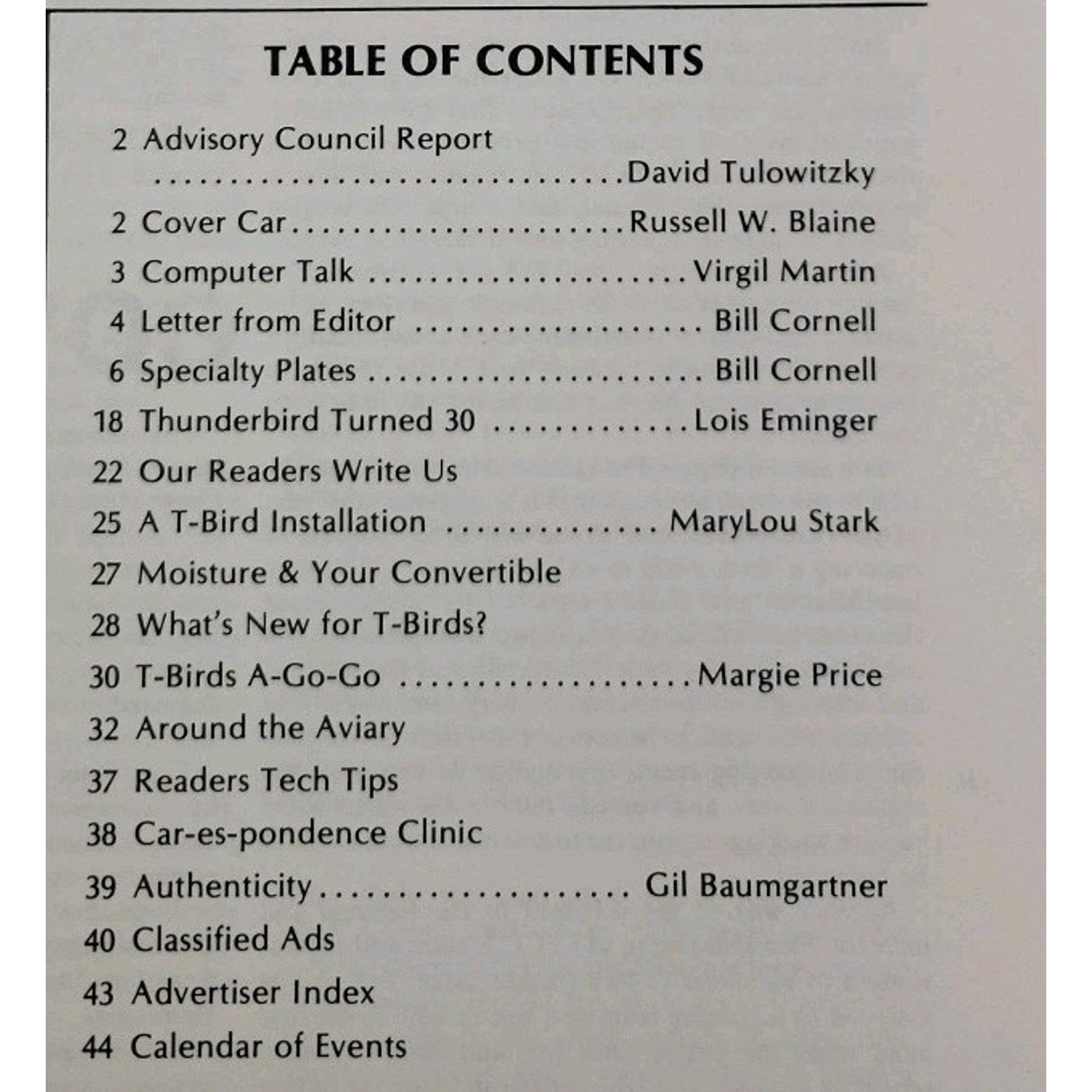 Early Bird Magazine January-February 1985