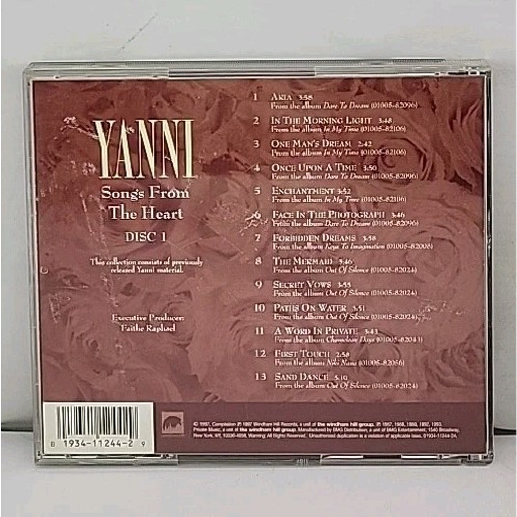Songs From the Heart (Disc 1) by Yanni (CD, 1997)