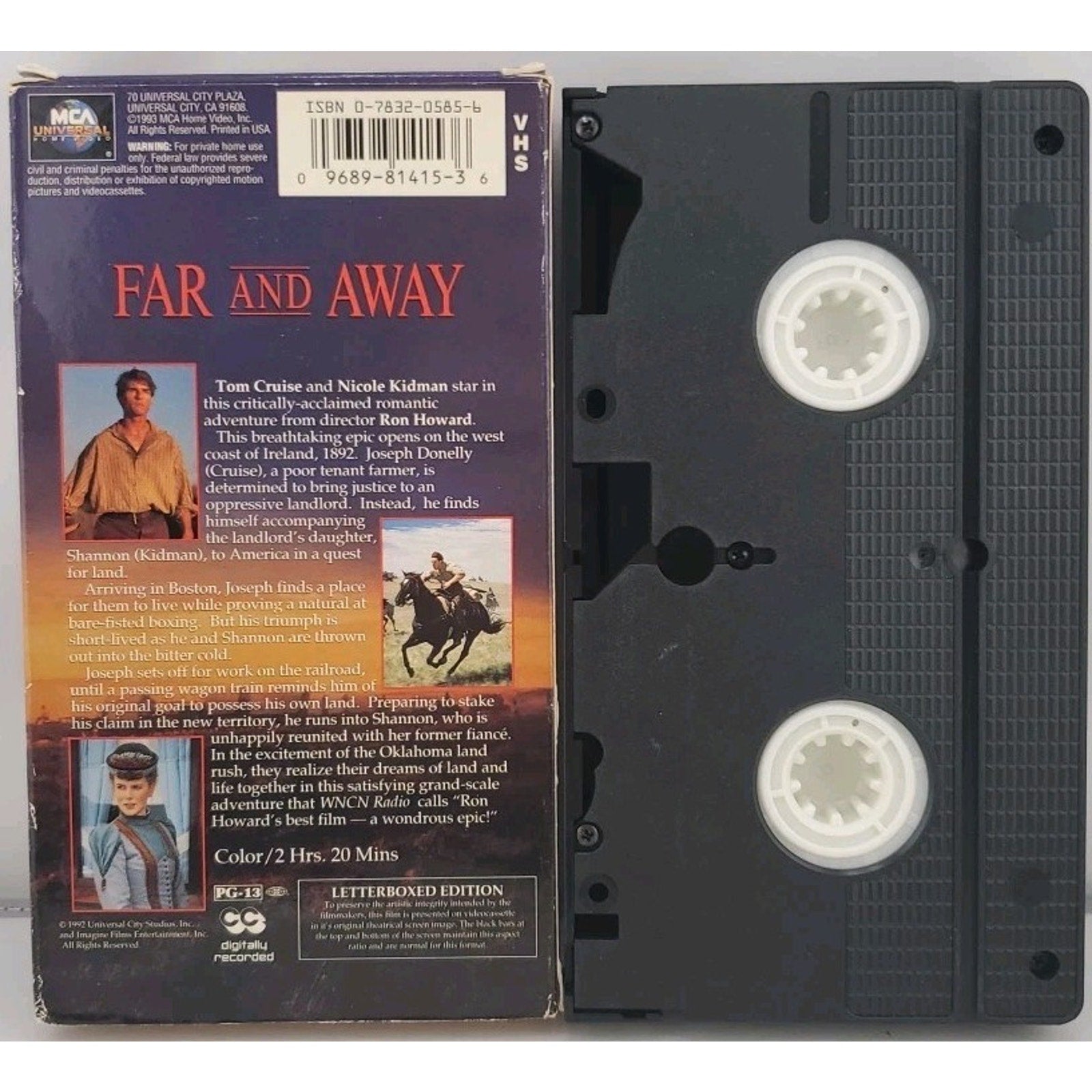 Far and Away (VHS, Letterbox Edition)