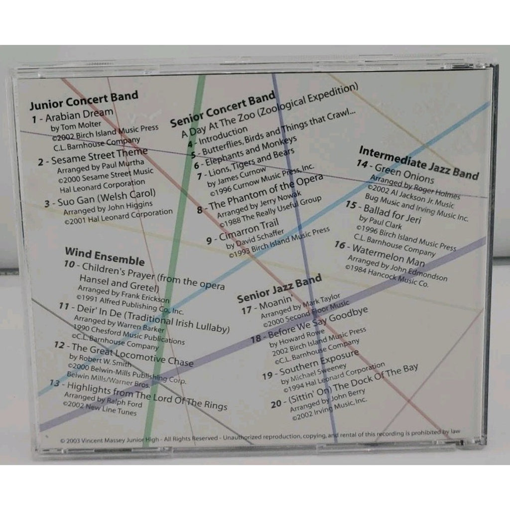 Vincent Massey Junior High - Music Outside The Lines CD