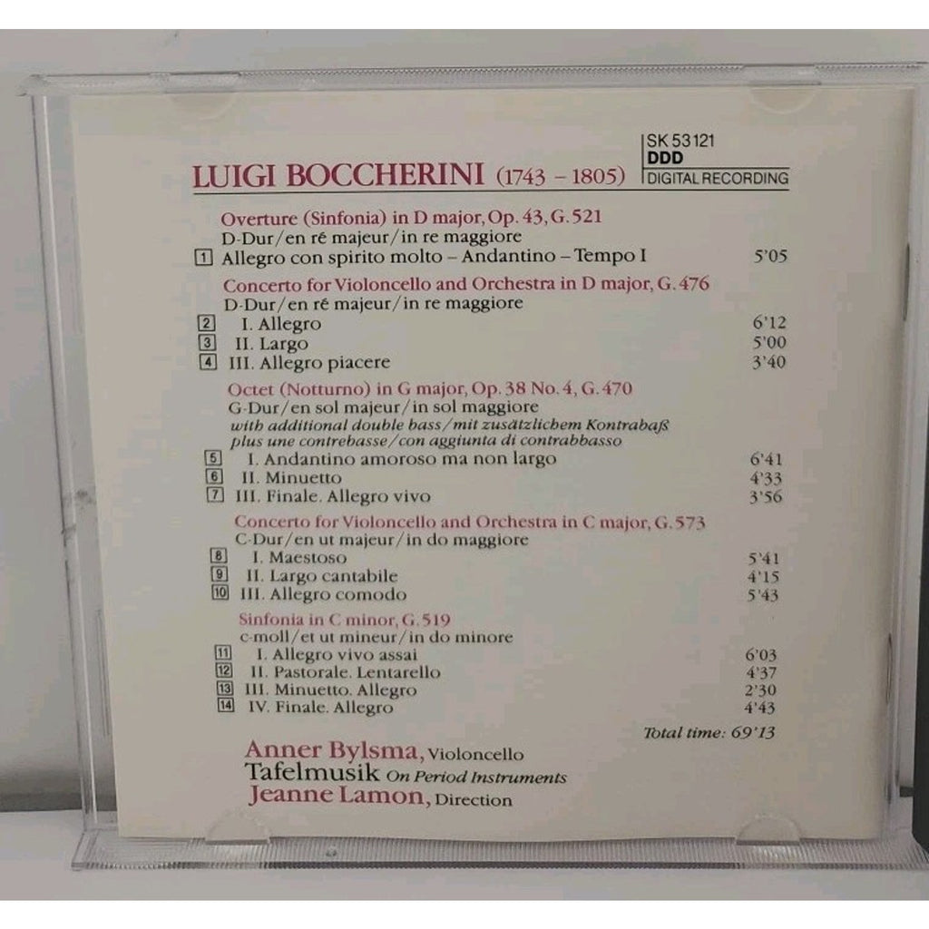 Cello Concertos by Boccherini / Lamon / Tafelmusik (CD, 2008)