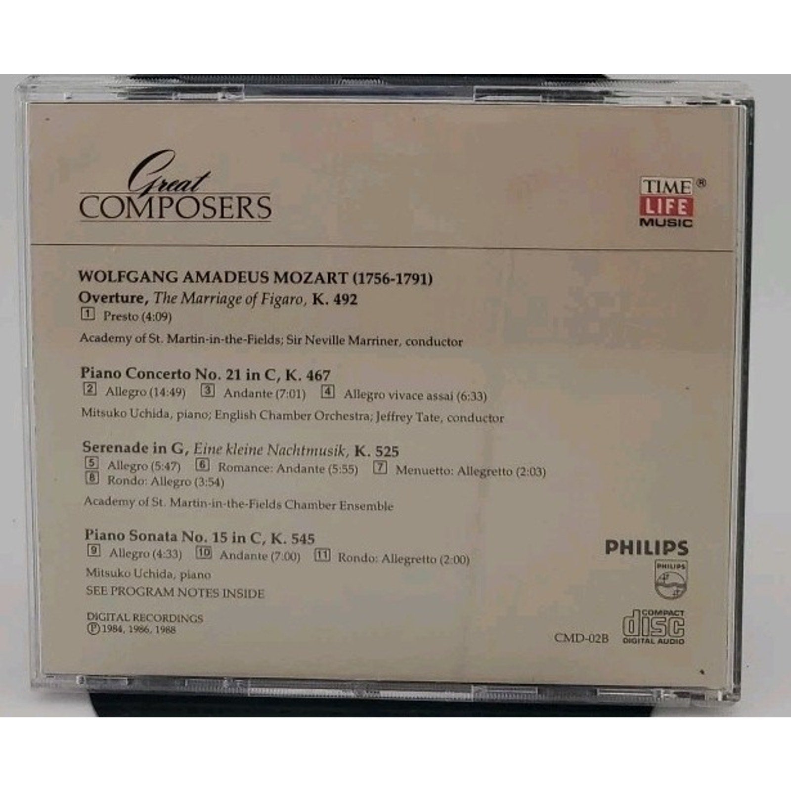 Mozart Great Composers (CD)
