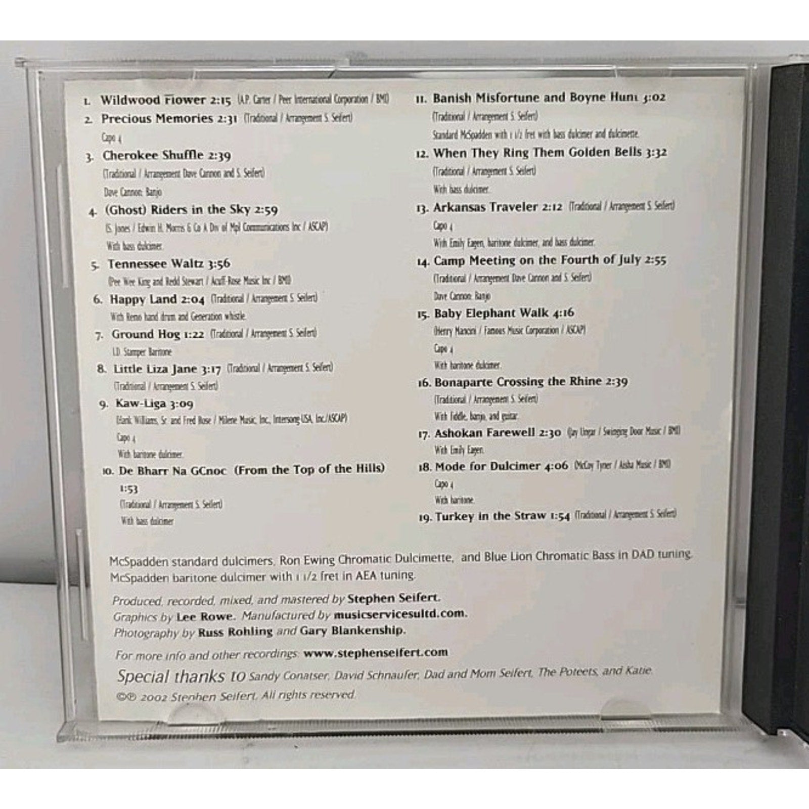 Stephen Seifert - Mode For Dulcimer CD