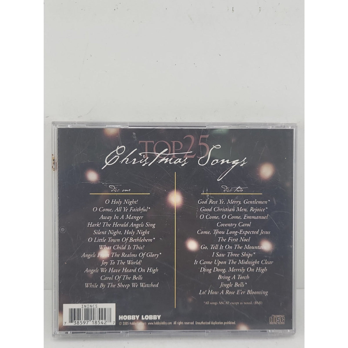 Top 25 Christmas Songs CD