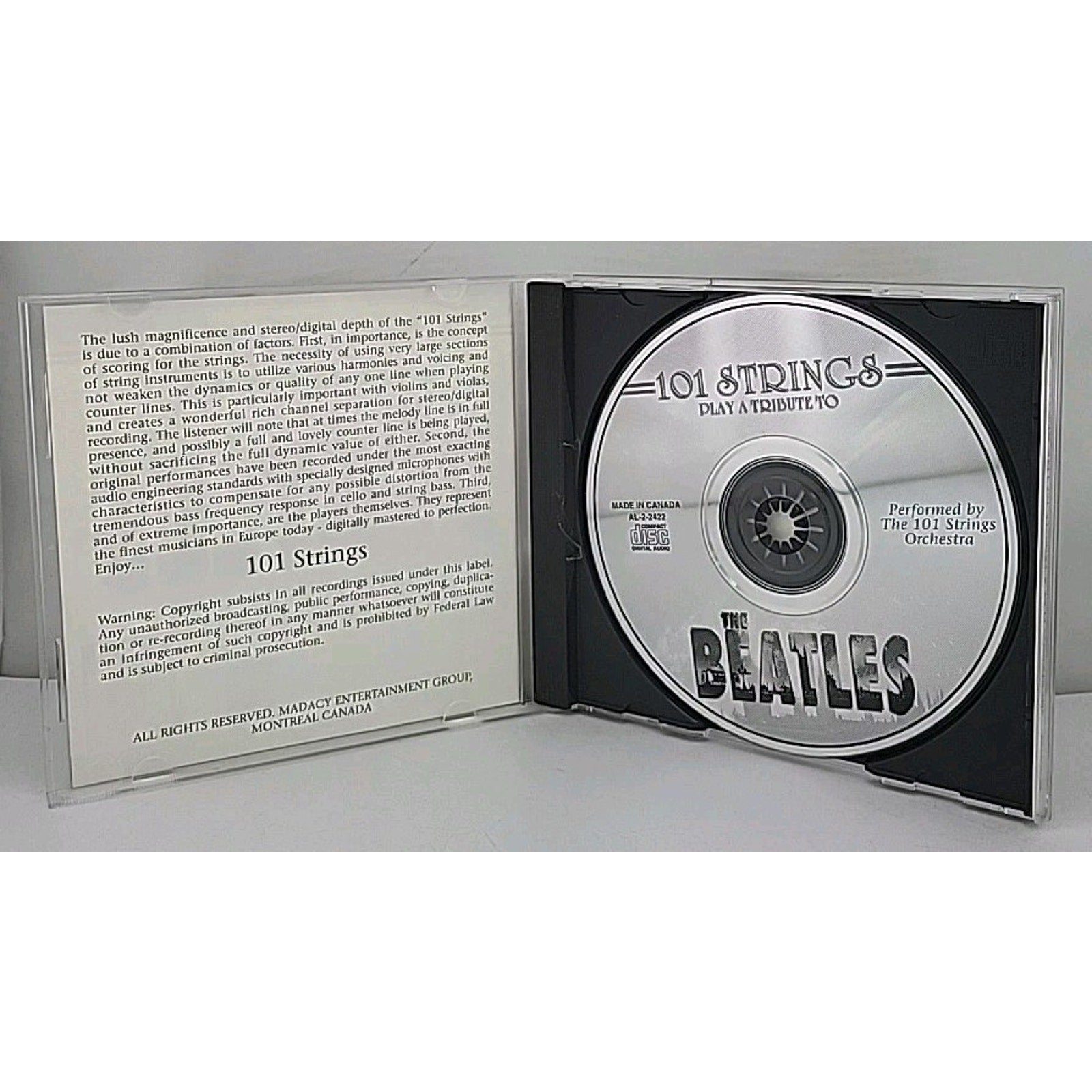 Tribute to the Beatles by 101 Strings (CD, 1996)