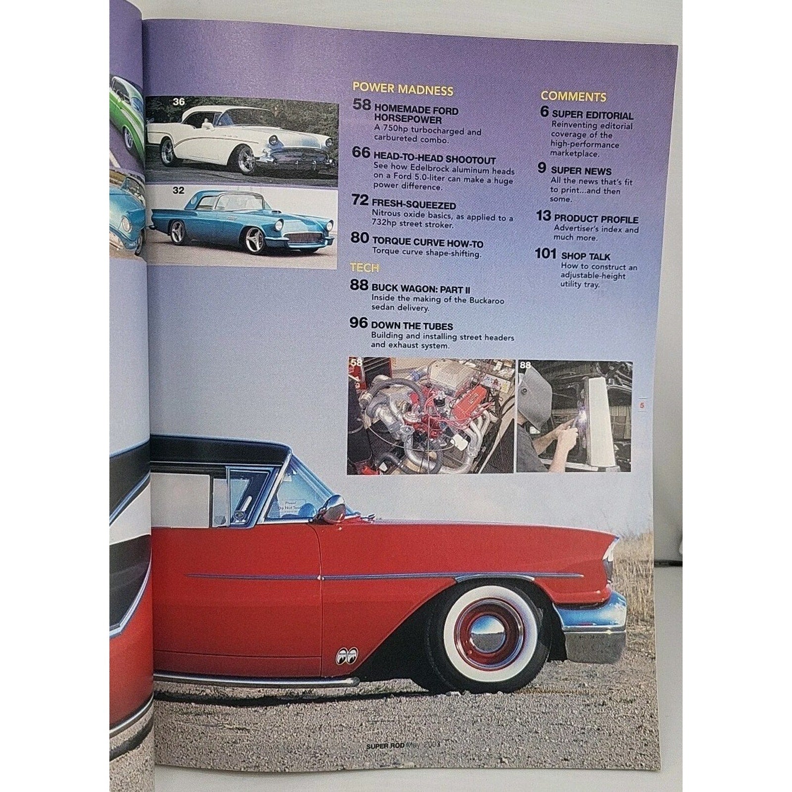 Super Rod Magazine May 2003 Cadillacs For Connoisseurs/'57 Olds