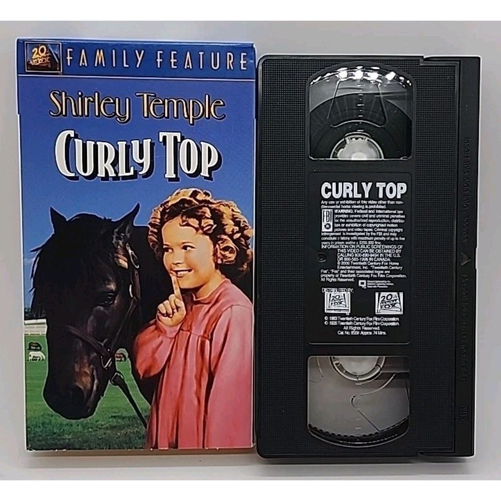 Curly Top (VHS, 2001, Colorized/Slipsleeve)