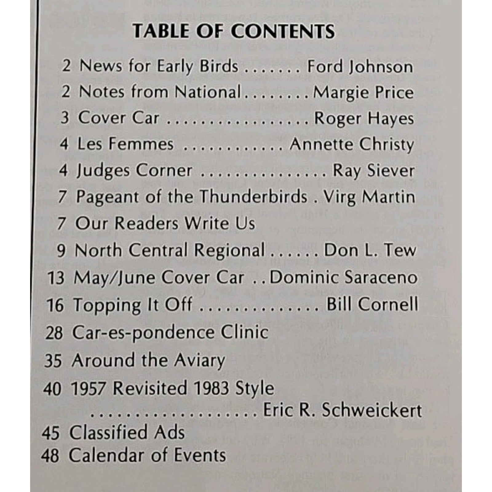 Early Bird Magazine July-August 1983