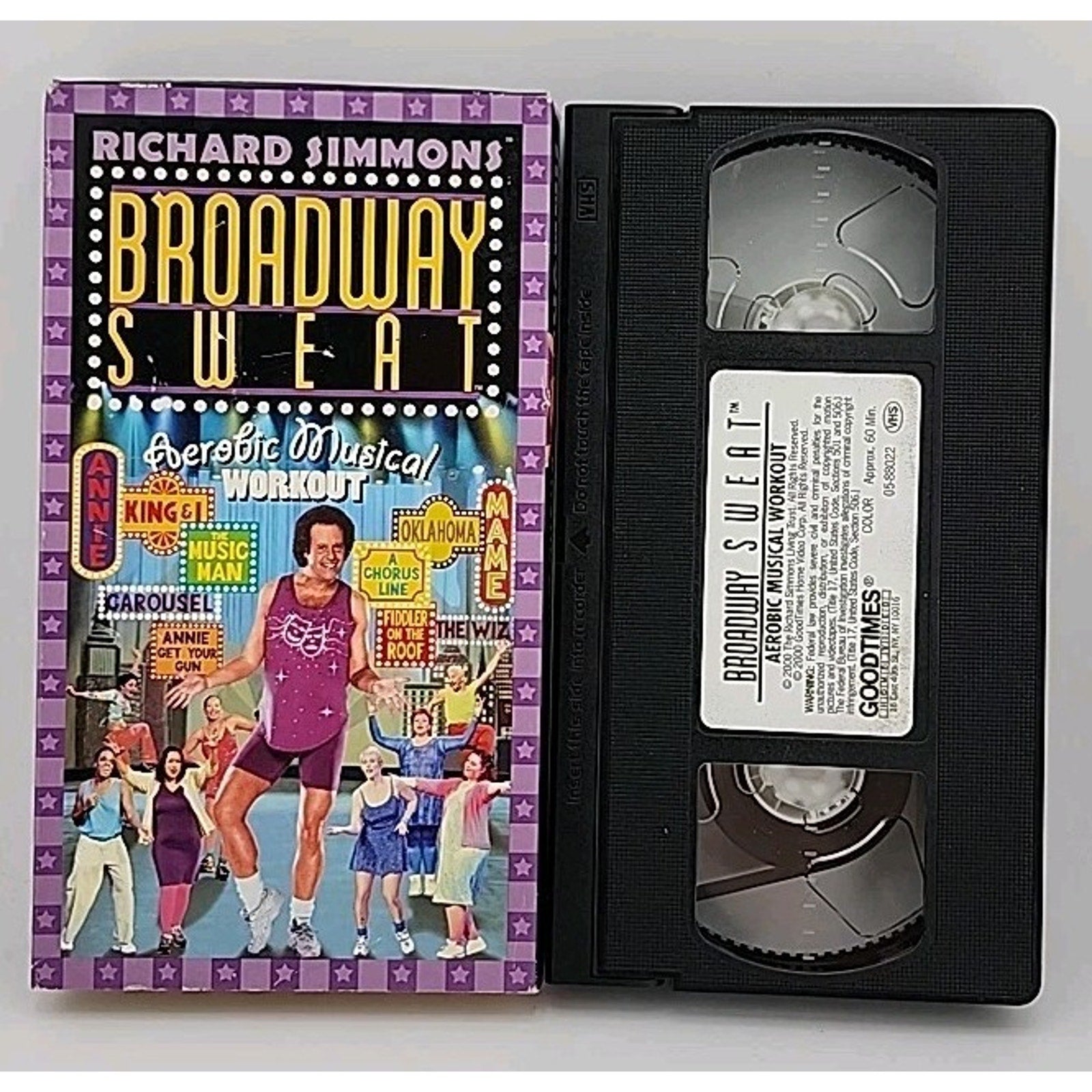 Richard Simmons Broadway Sweat Aerobic Musical Workout (VHS, 2000)