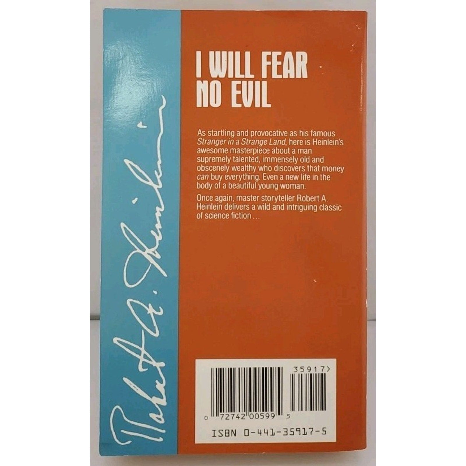 I Will Fear No Evil by Robert A. Heinlein (1987, Mass Market)