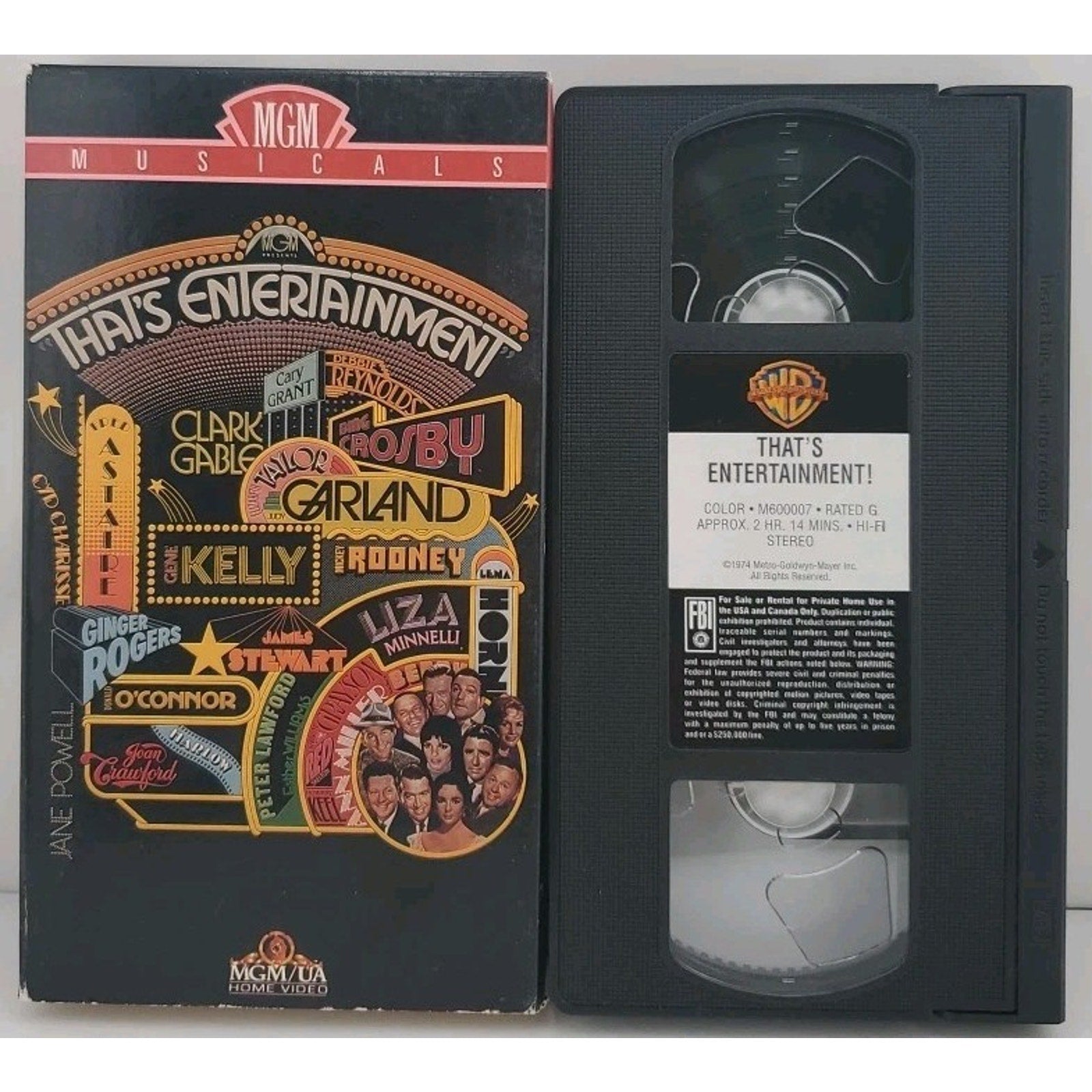 Thats Entertainment (VHS, 1994) WB Sticker