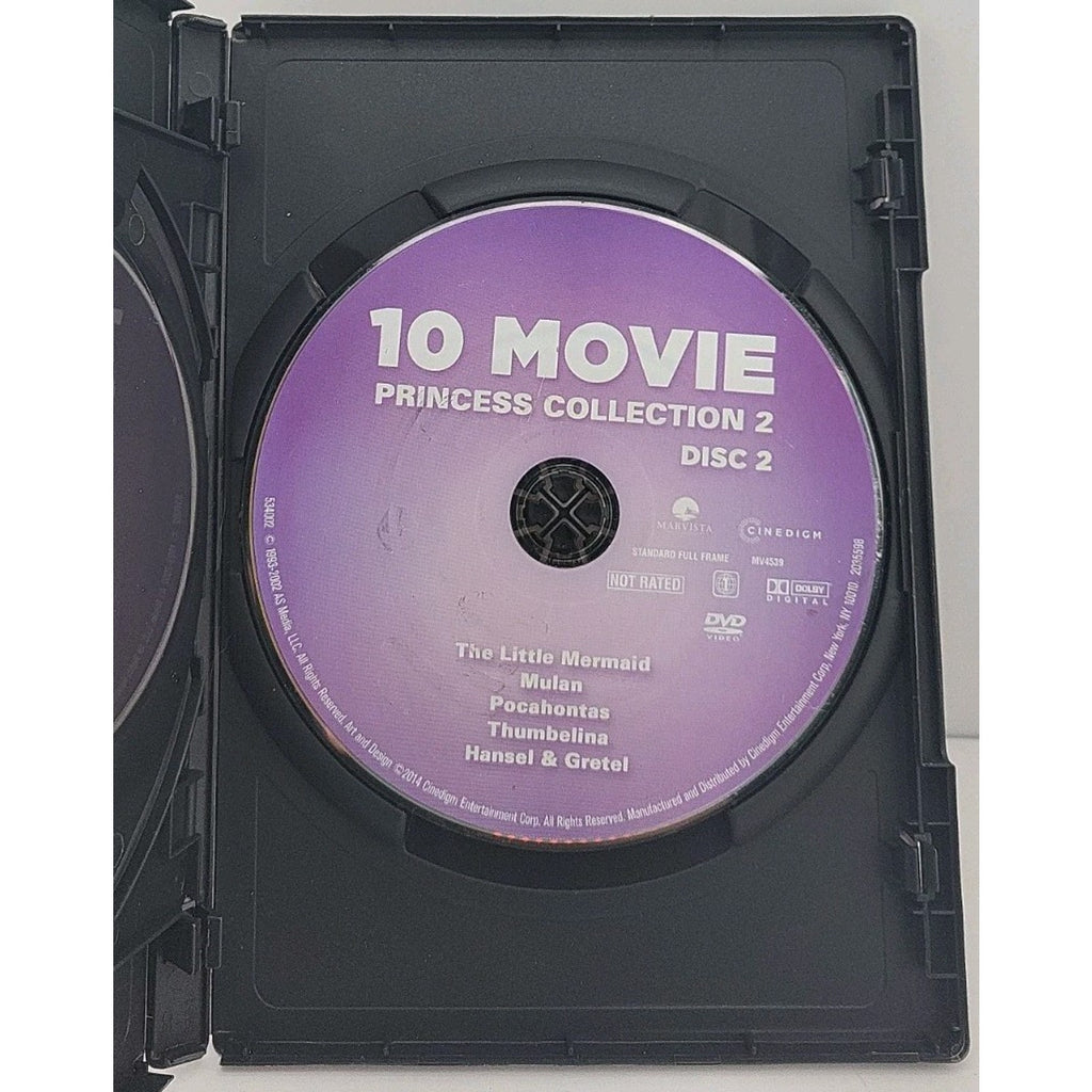 10 Movie Princess Collection 2 (DVD, 2002, 2-Disc Set)