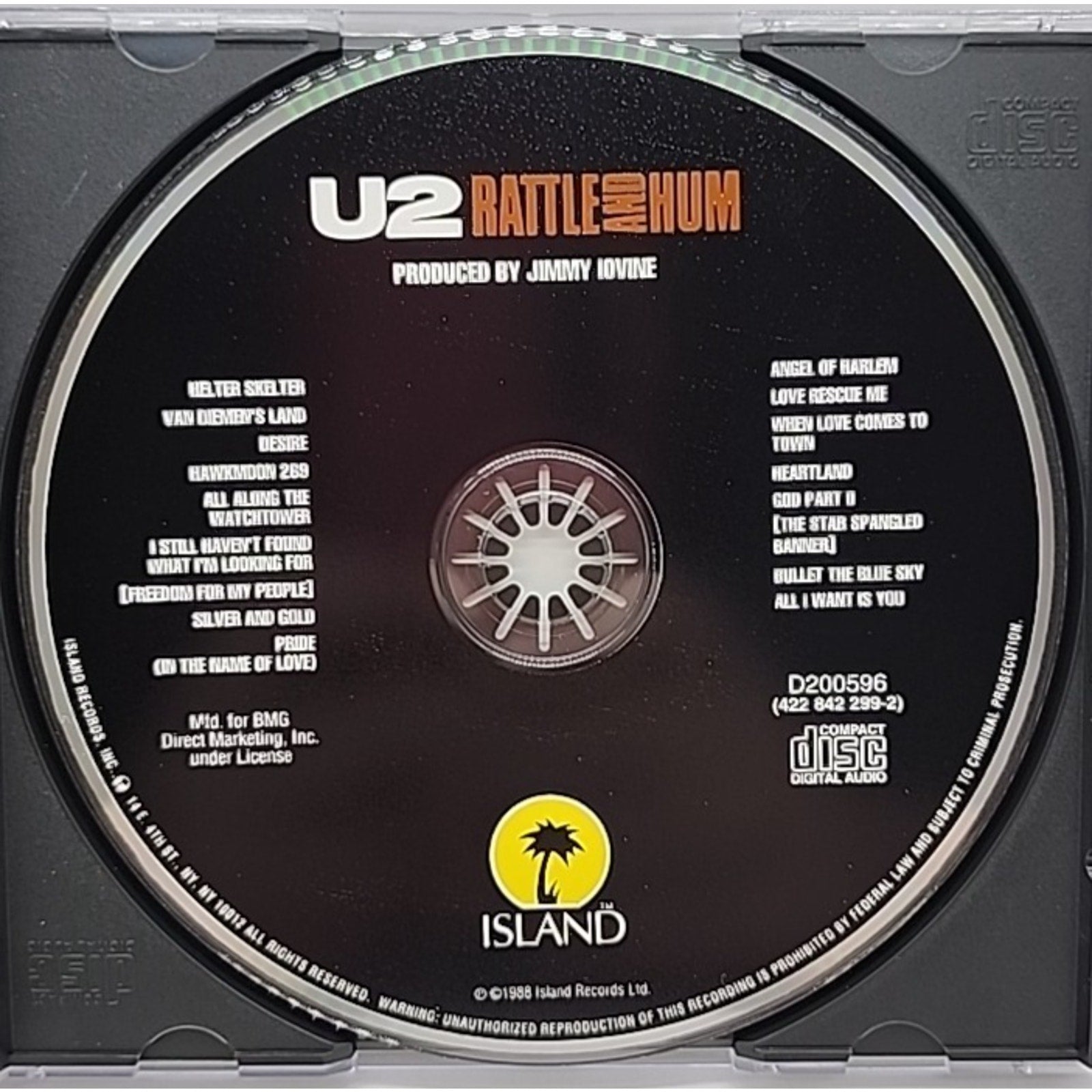 Rattle & Hum by U2 (CD, 1990)