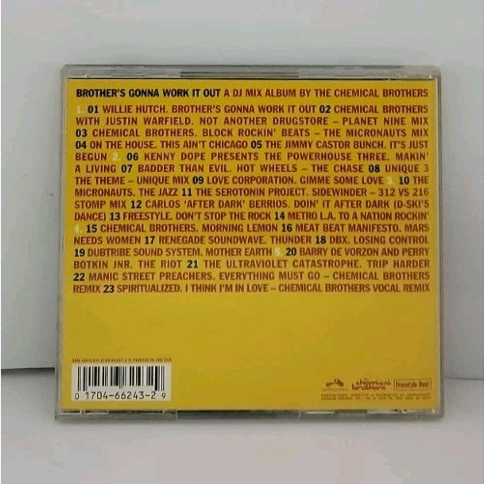 Brothers Gonna Work It Out by The Chemical Brothers (CD, 1998)