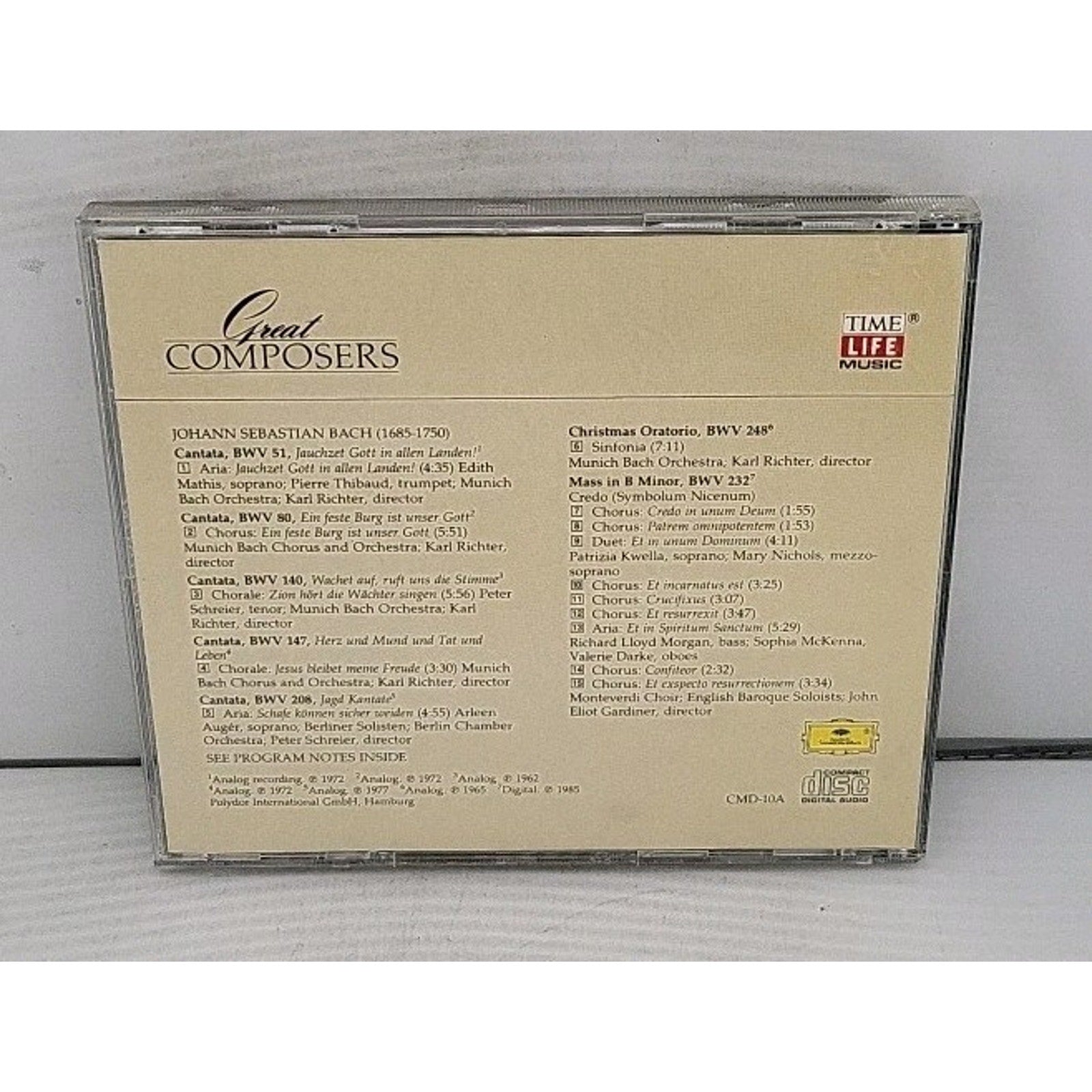 Great Composers - Bach Concert CD