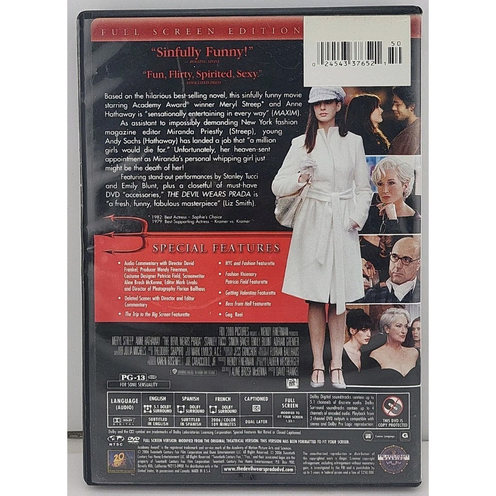 The Devil Wears Prada (DVD, 2006)