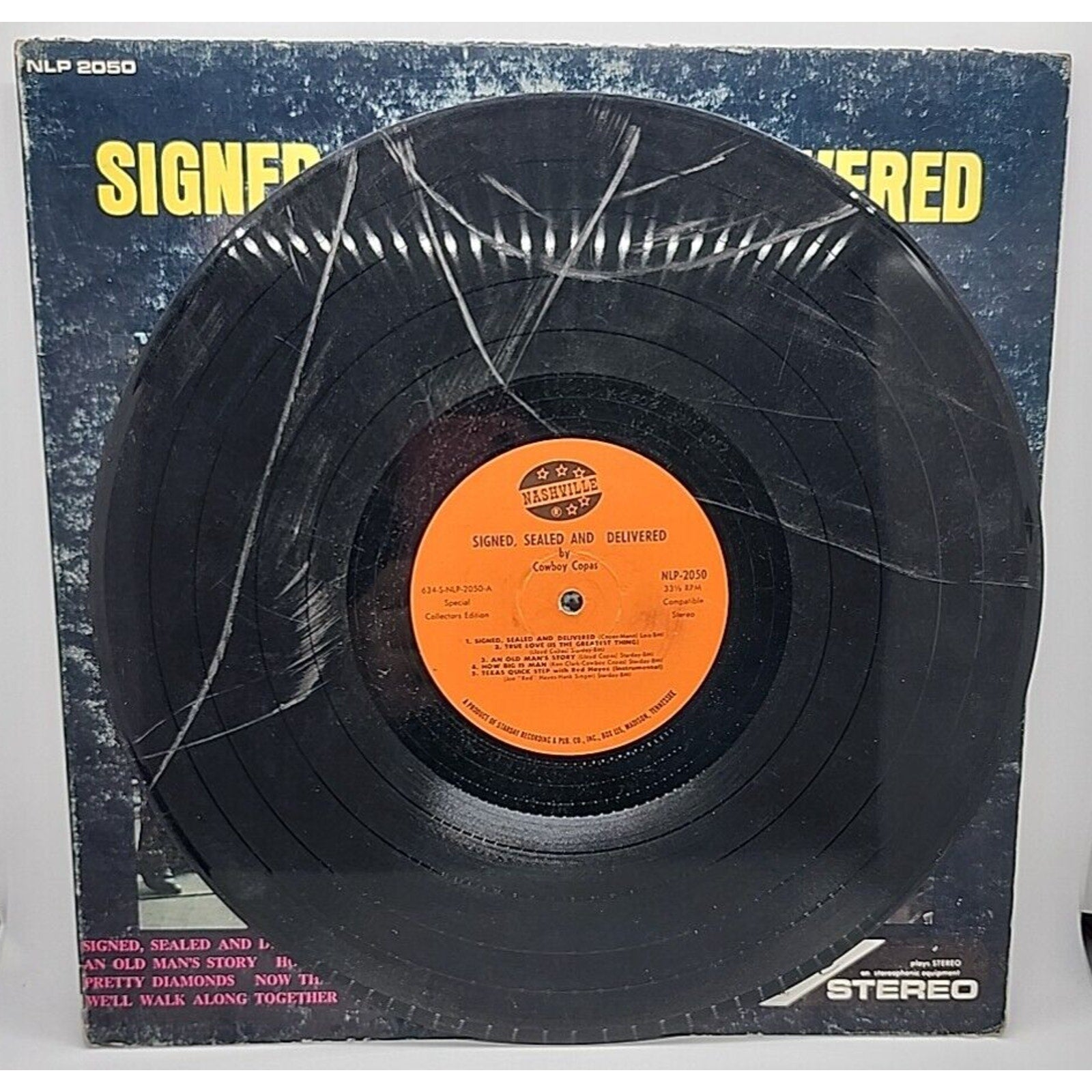 Cowboy Copas "Signed, Sealed & Delievered" Nashville NLP-2050 (Record)