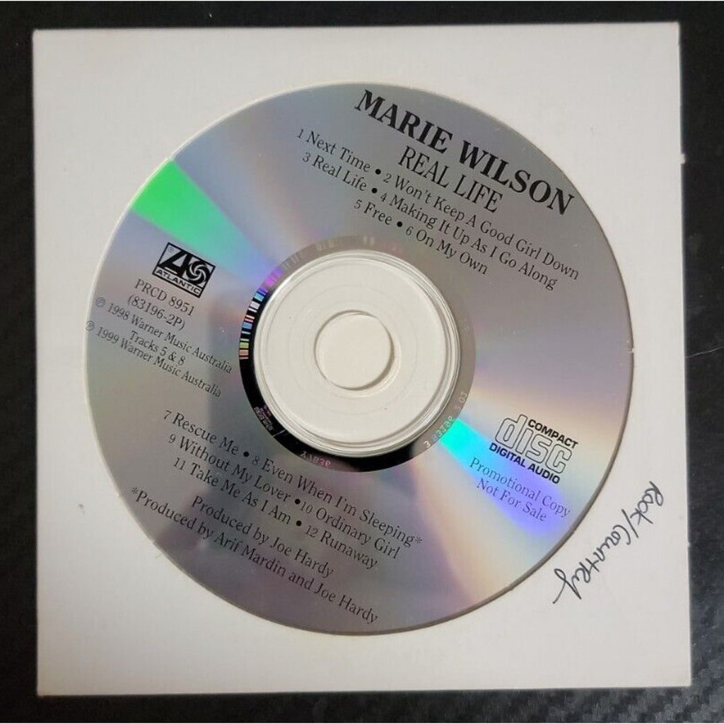 Marie Wilson Real Life CD - Promo
