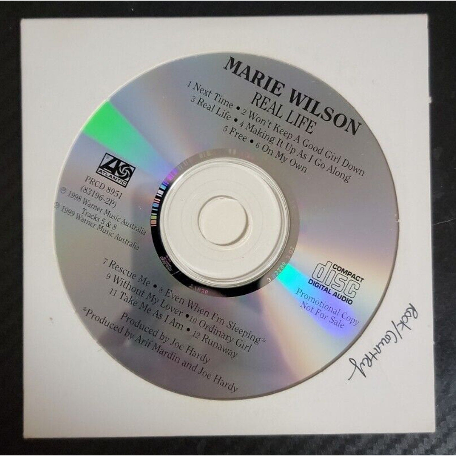 Marie Wilson Real Life CD - Promo