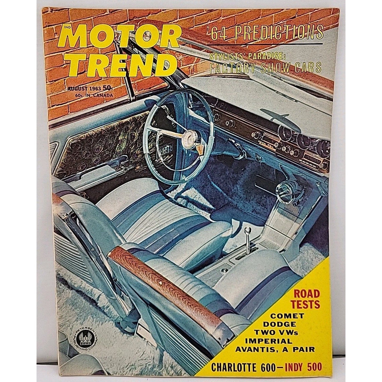 Motor Trend Magazine August 1963 Vol. 15 No. 8