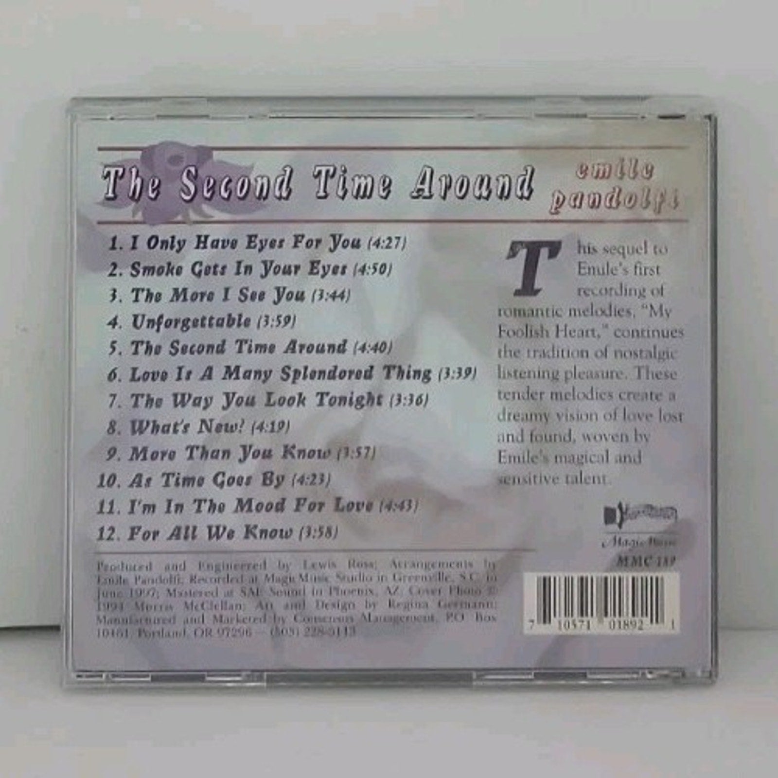 Second Time Around by Emile Pandolfi (CD, 2003)