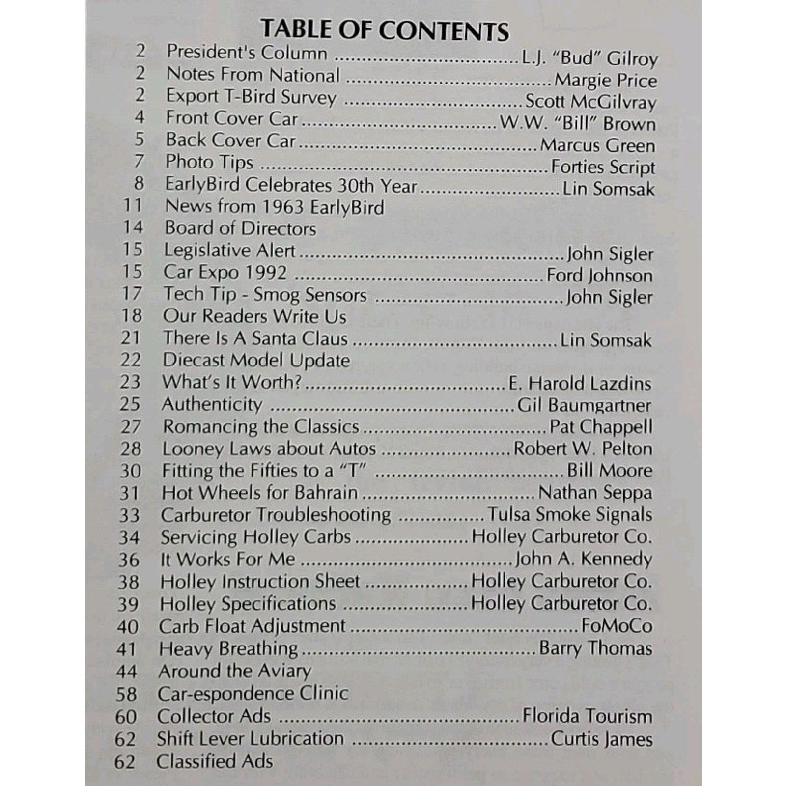 Early Bird Magazine January-February 1993
