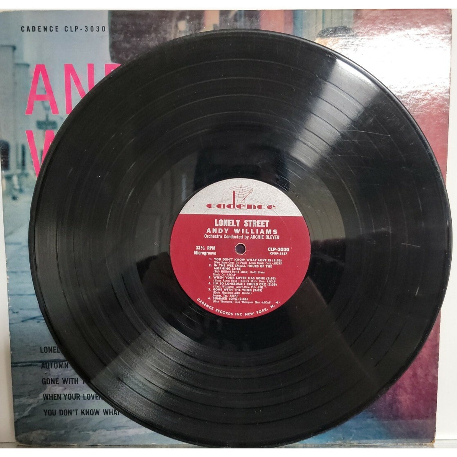 Andy Williams ‎– Lonely Street (Vinyl)
