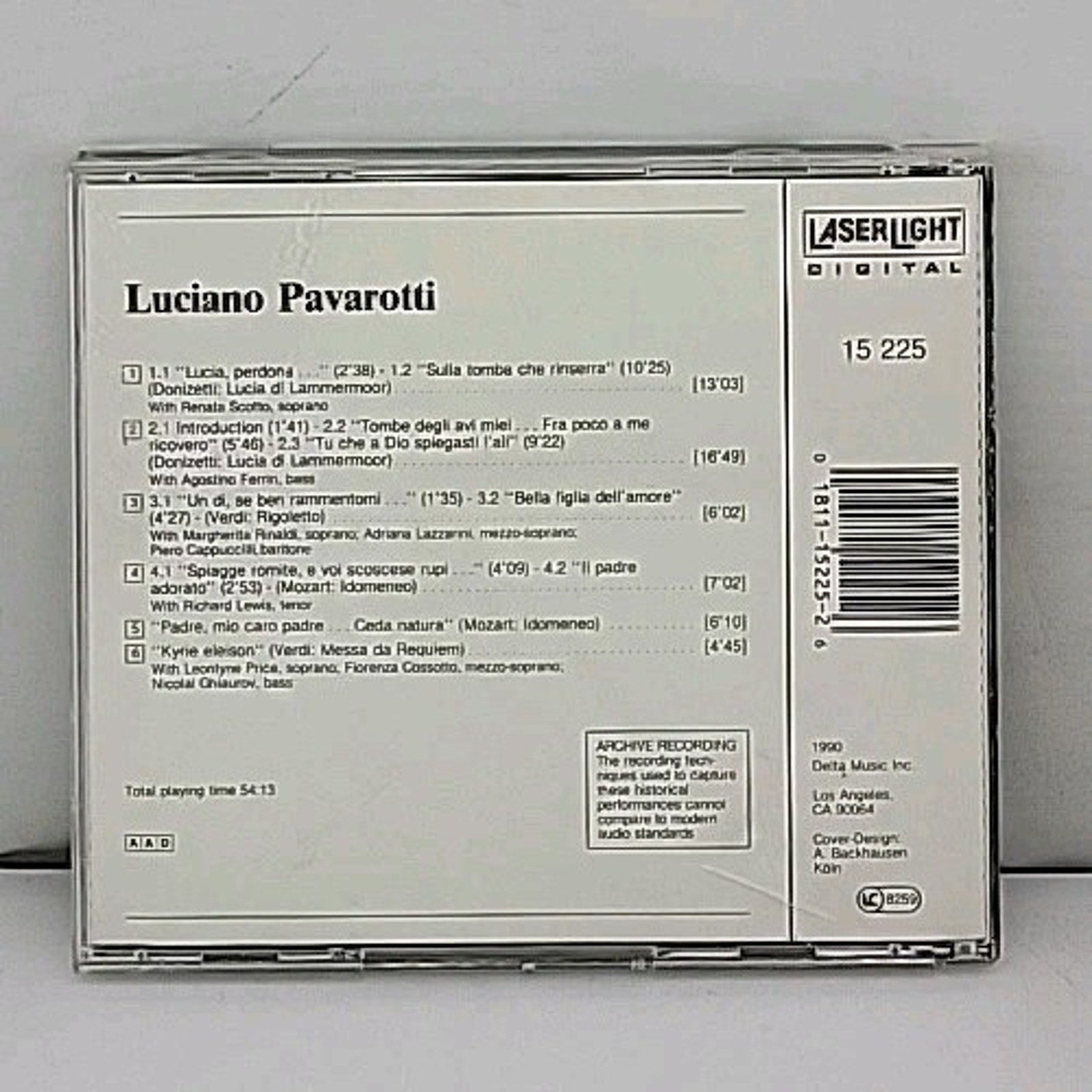 Live Recordings, 1964/67 Vol.1 by Luciano Pavarotti (Cd 1990)'