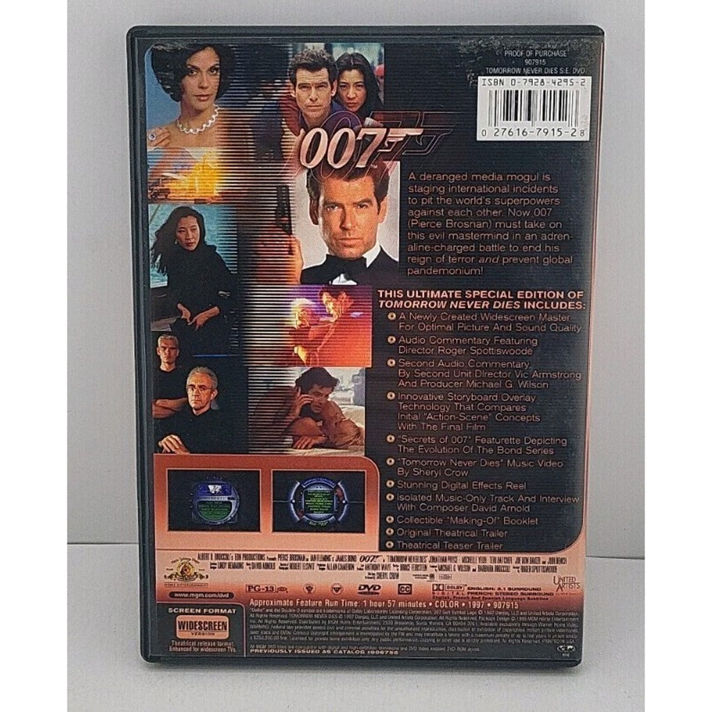 Tomorrow Never Dies (DVD, 1999, Special Edition)