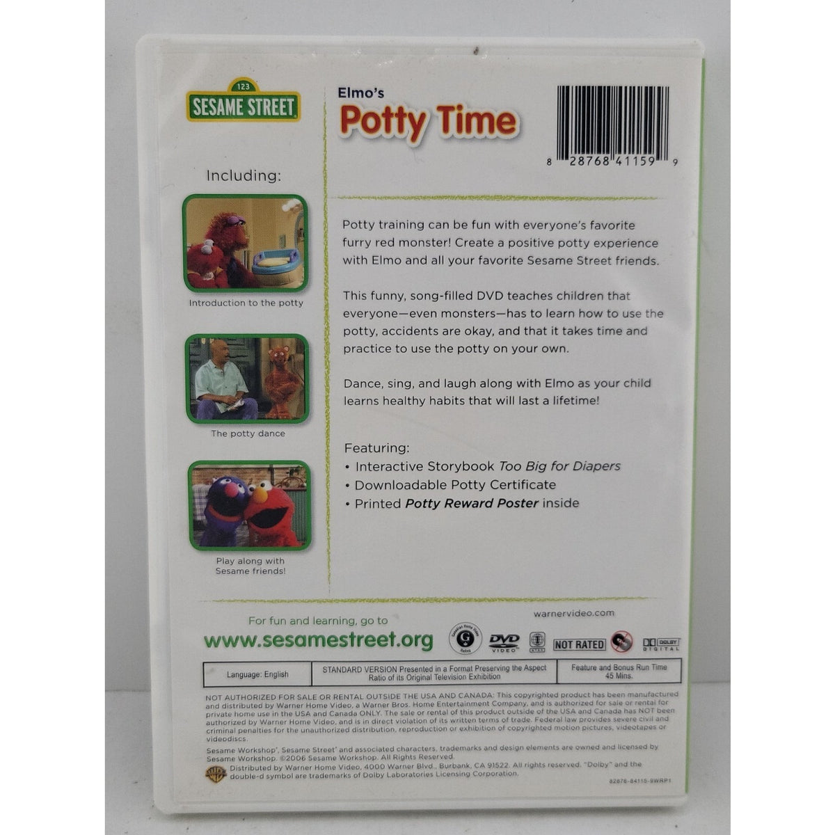 Elmo's Potty Time (DVD, 2006)