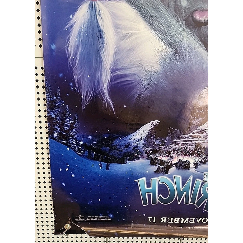 The Grinch - Original DS Movie Poster D/S 27x40 - 2000 Christmas Jim Carrey