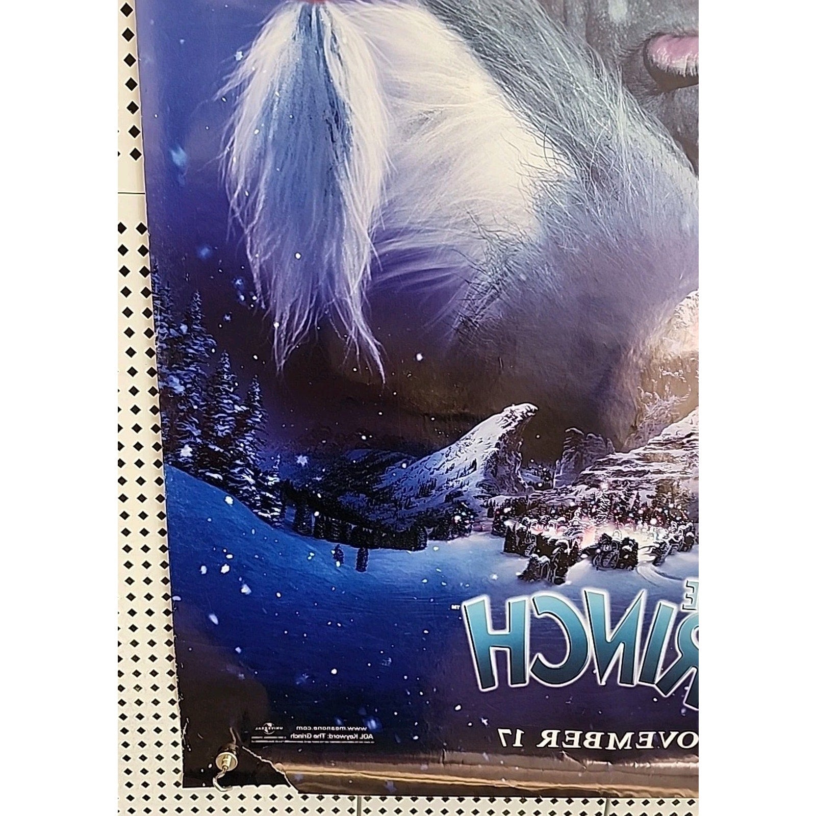 The Grinch - Original DS Movie Poster D/S 27x40 - 2000 Christmas Jim Carrey