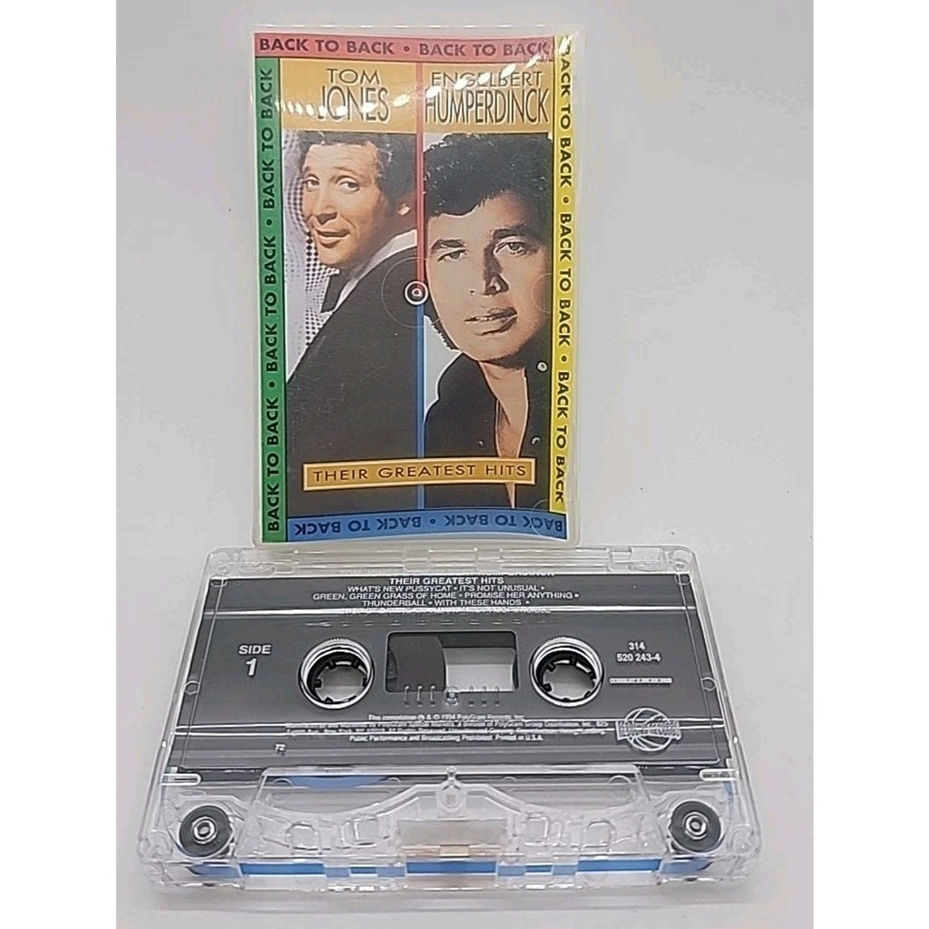 Back to Back: Their Greatest Hits by Tom Jones (Cassette, 1994, Rebound Records)