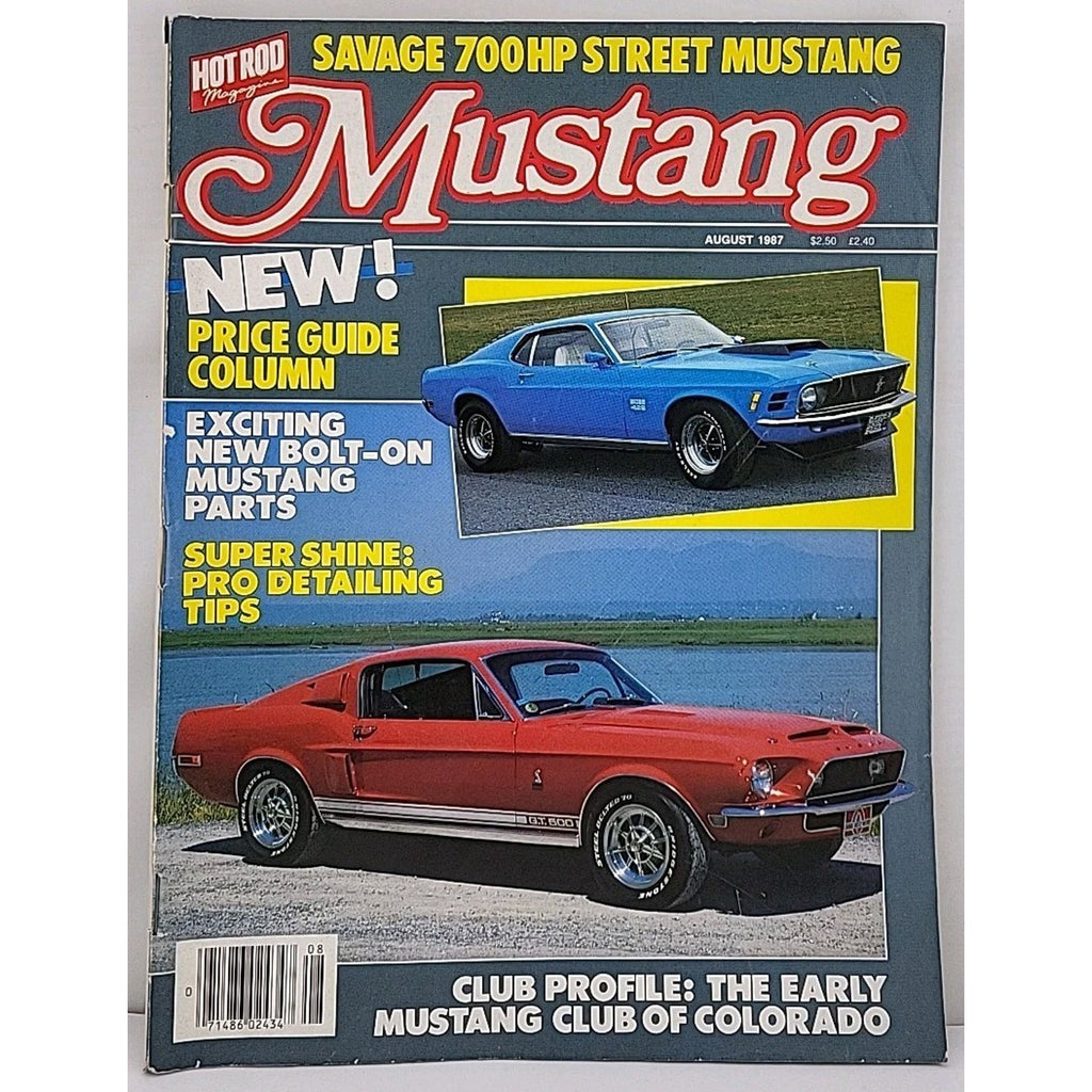 Hot Rod Magazine Mustang August 1987