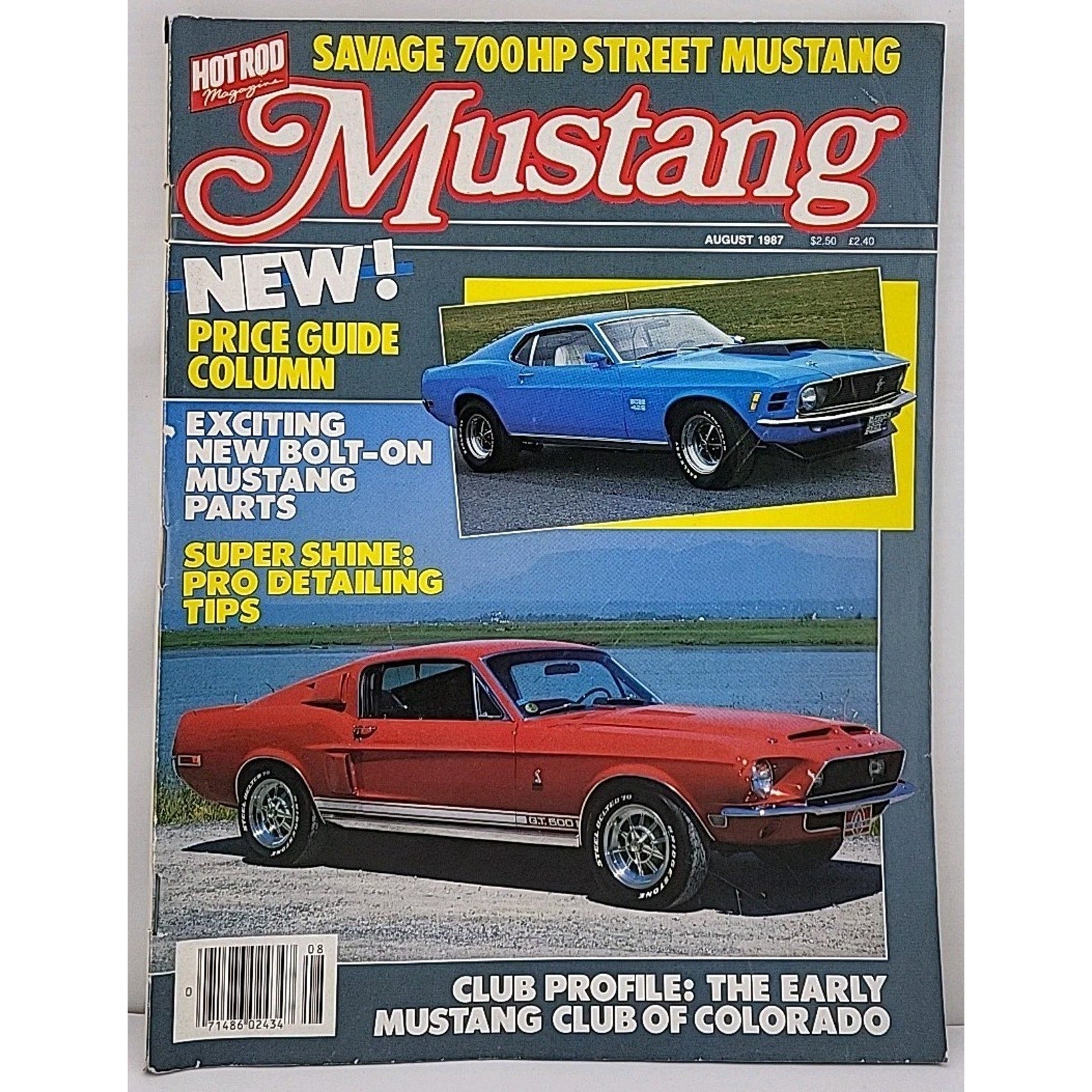 Hot Rod Magazine Mustang August 1987