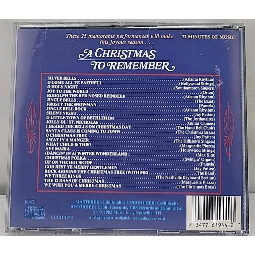 Various Artists : A Christmas To Remember CD