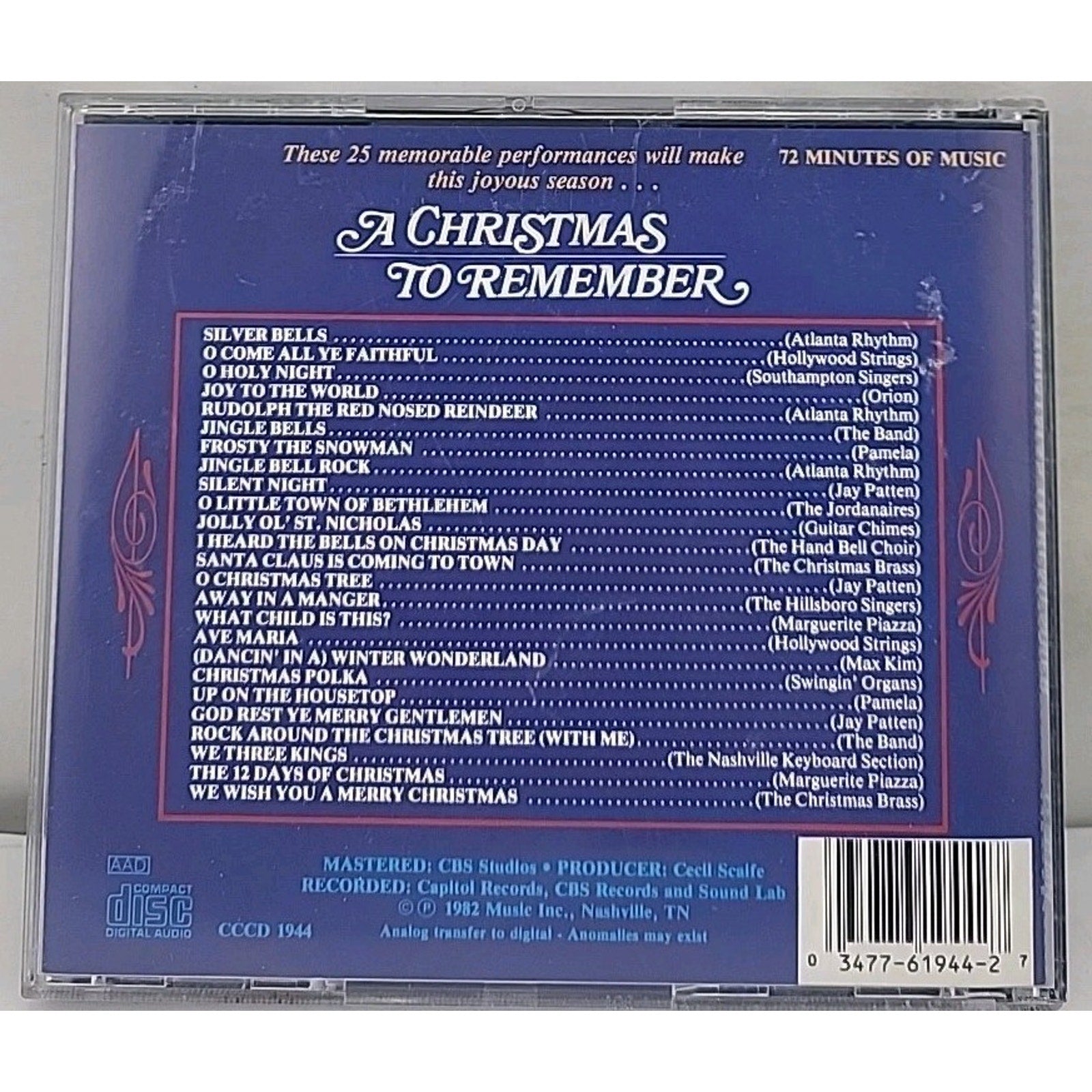 Various Artists : A Christmas To Remember CD