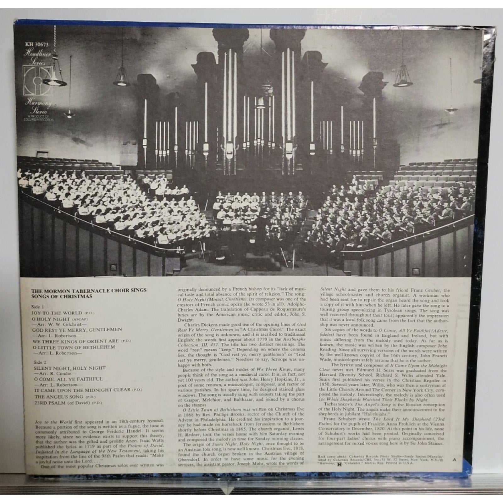 The Mormon Tabernacle Choir Sings Songs Of Christmas (Vinyl)