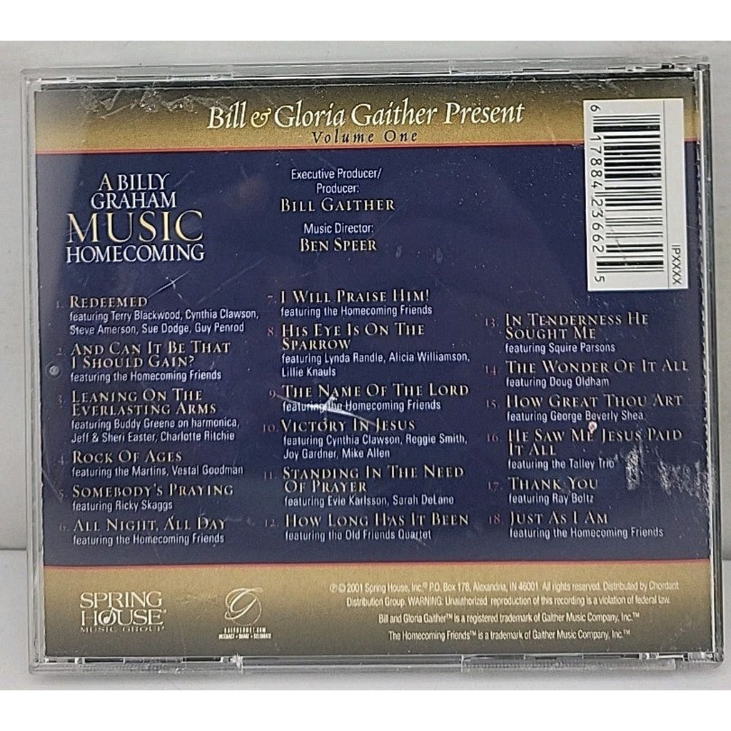 A Billy Graham Music Homecoming, Vol. 1 by Bill & Gloria Gaither (CD, 2001)