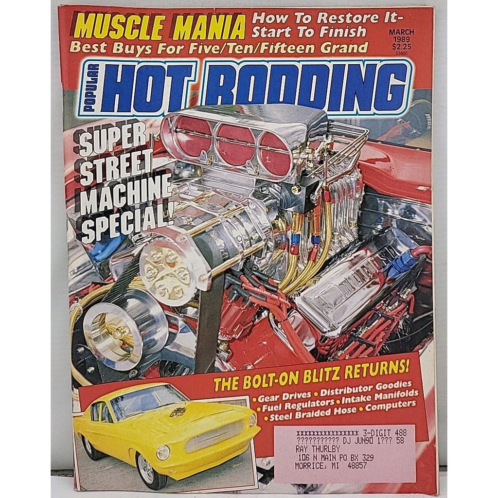 Popular Hot Rodding Magazine - March 1989 - Volume 28 Number 3