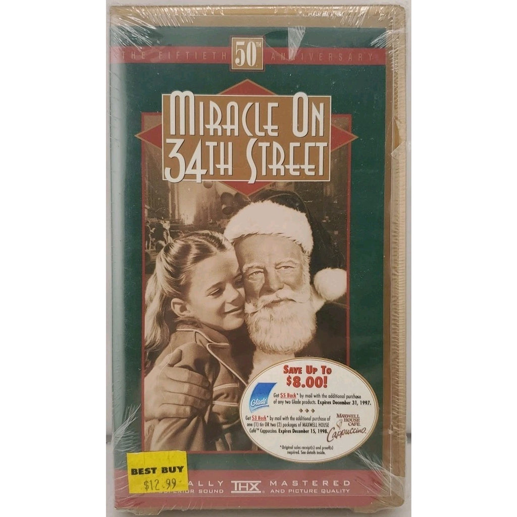 Miracle on 34th Street (VHS, 1997, 50th Anniversary Edition) *Brand New*