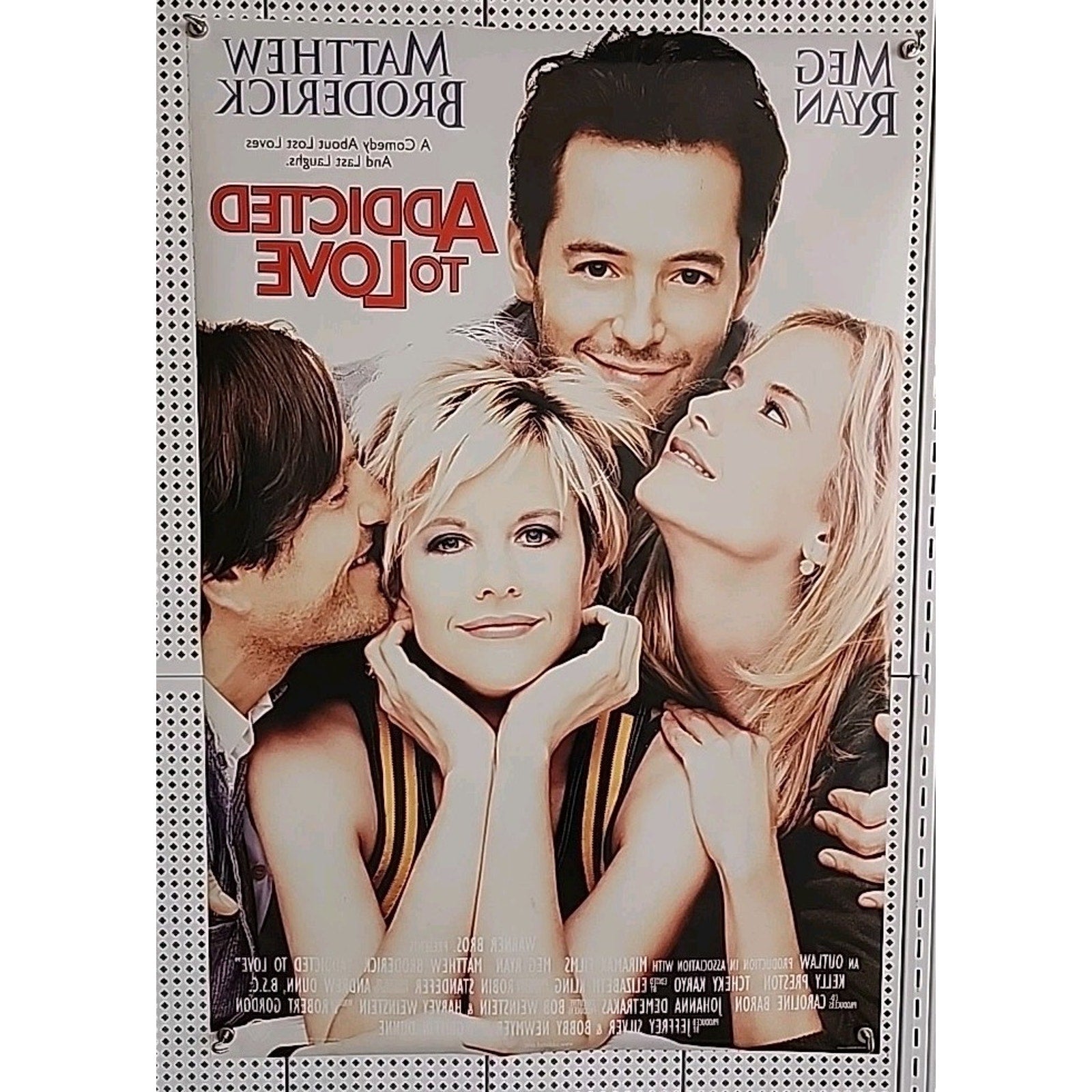 Addicted To Love 1997 Movie Poster 27x40 Matthew Broderick, Meg Ryan