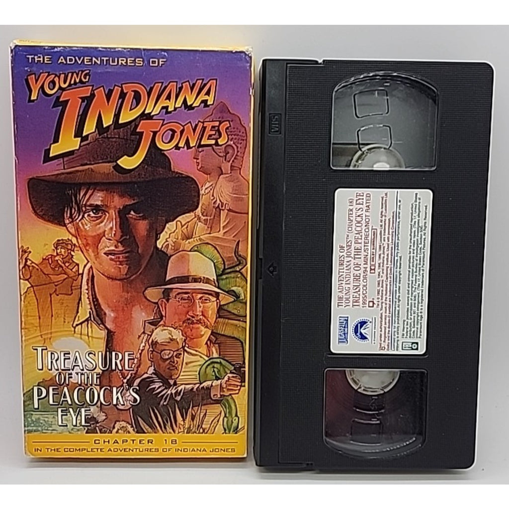 Adventures of Young Indiana Jones - Treasure of the Peacocks Eye (VHS, 1999)