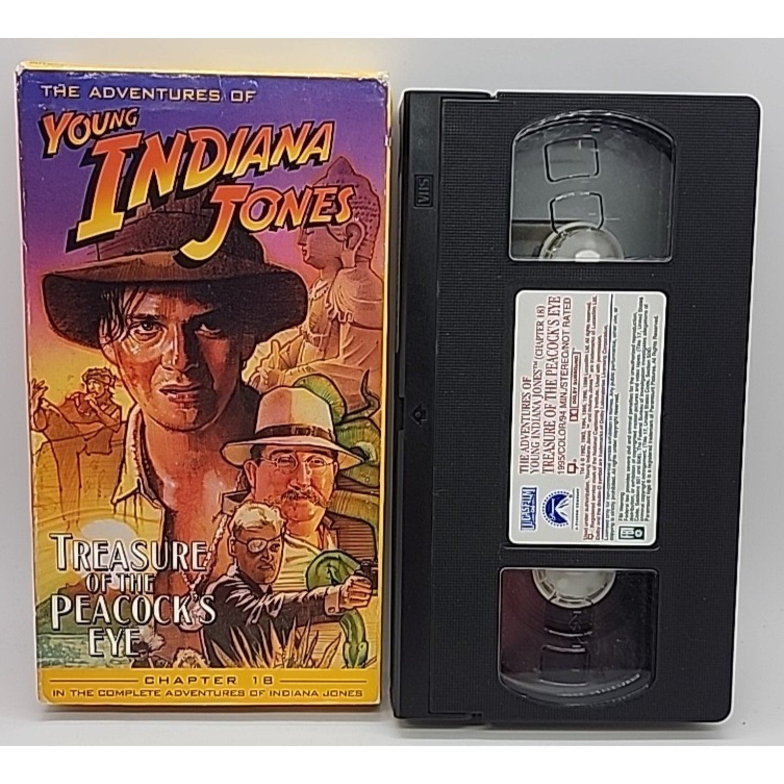 Adventures of Young Indiana Jones - Treasure of the Peacocks Eye (VHS, 1999)