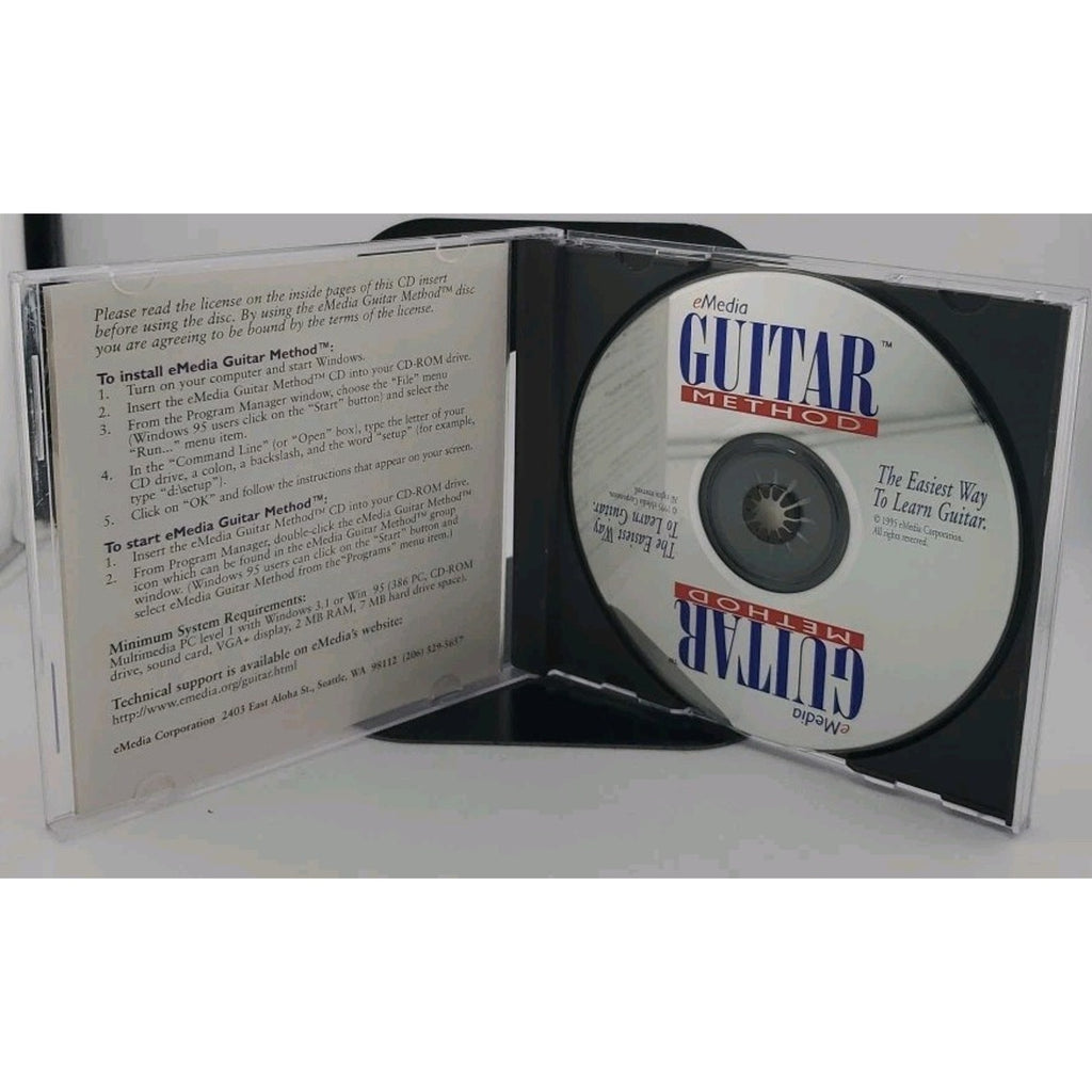 eMedia Guitar Method Easiest Way to Learn Guitar PC Windows CD Rom