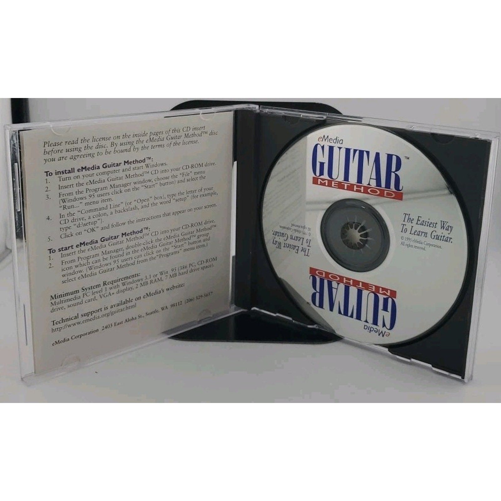 eMedia Guitar Method Easiest Way to Learn Guitar PC Windows CD Rom