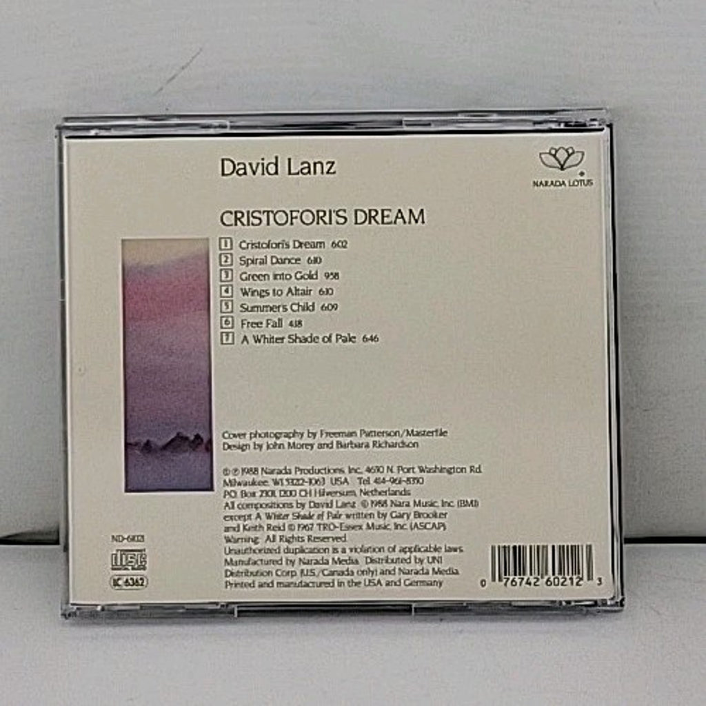 Cristofori's Dream by David Lanz (CD, May-1998, Narada)