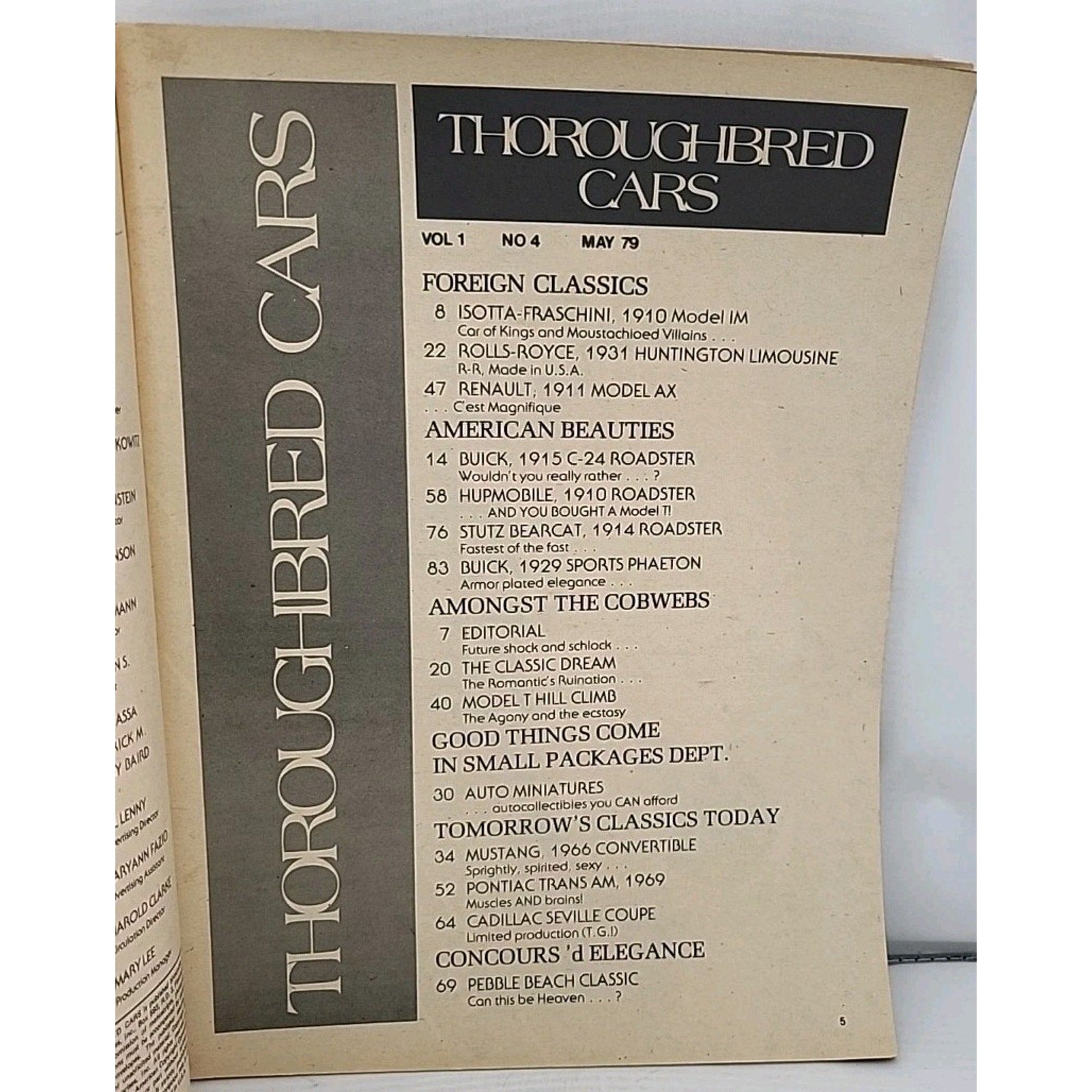 Thorough Cars May '79