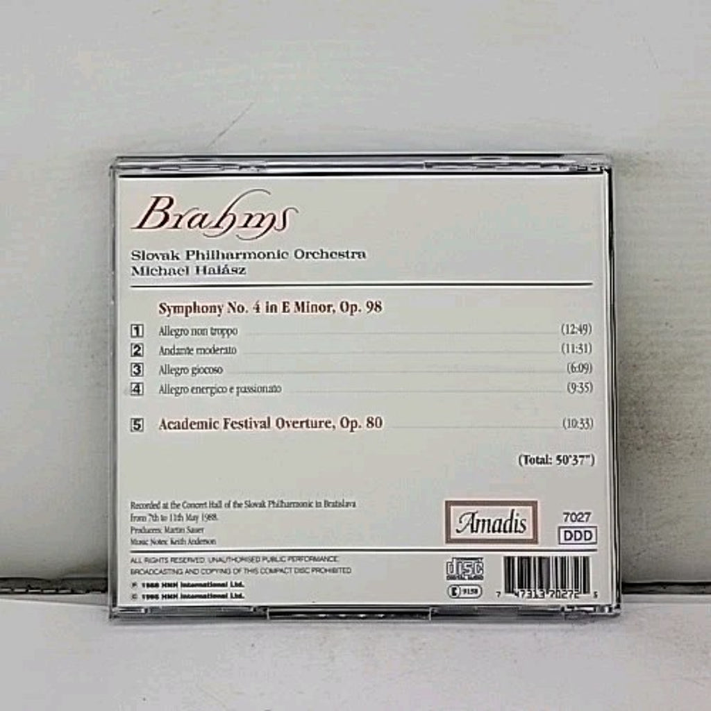 Sym 4 by J. Brahms (CD, 2000)